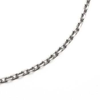 倉庫直送 プラチナ チェーンカットアズキネックレス 50cm 幅 1.5ｍｍ 約4.7g