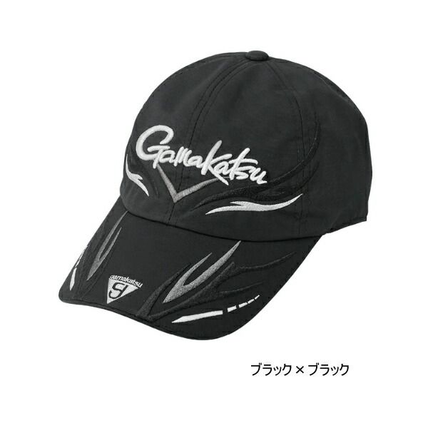 ≪'24年11月新商品！≫ がまかつ アルテマシールドフィッシングキャップ(6方) GM-9123 ブラック×ブラック Lサイズ