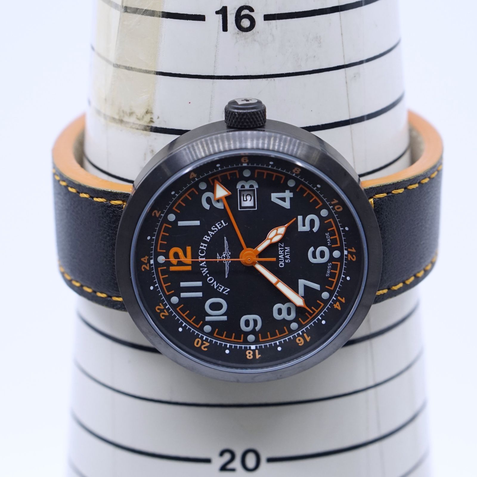 ZENO-WATCH BASEL ゼノウォッチ B554Q-BK-OR-L パイロット
