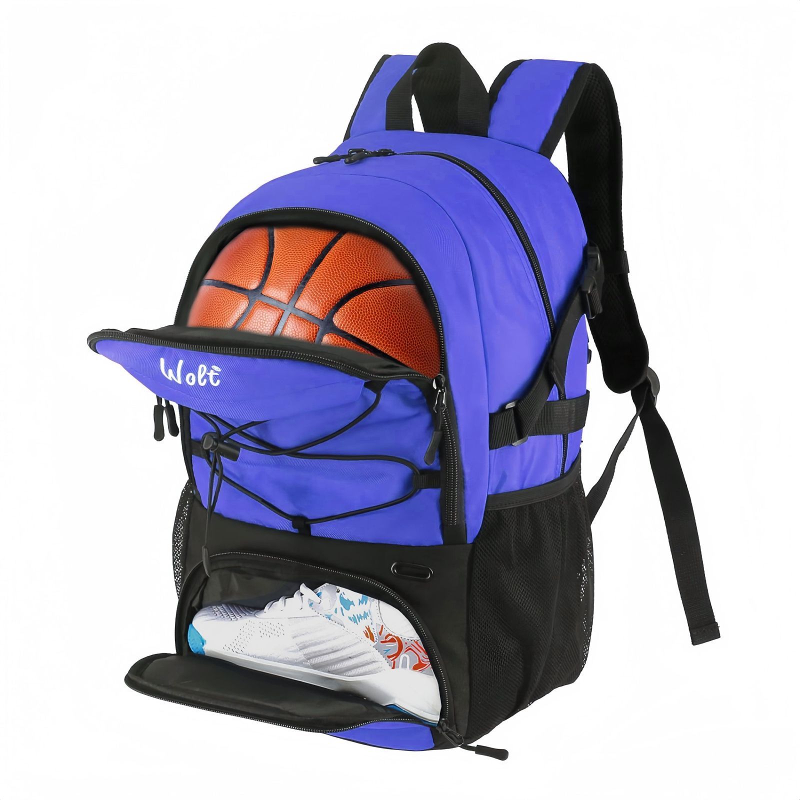 新着商品 学生|大人 ジムに最適 旅行 部活 通学 通勤 ボール収納 少年用 靴コンパートメント 仕切り付き 大容量 多機能 リュックバレーボールリュック サッカー バスケットボール リュック バスケ
