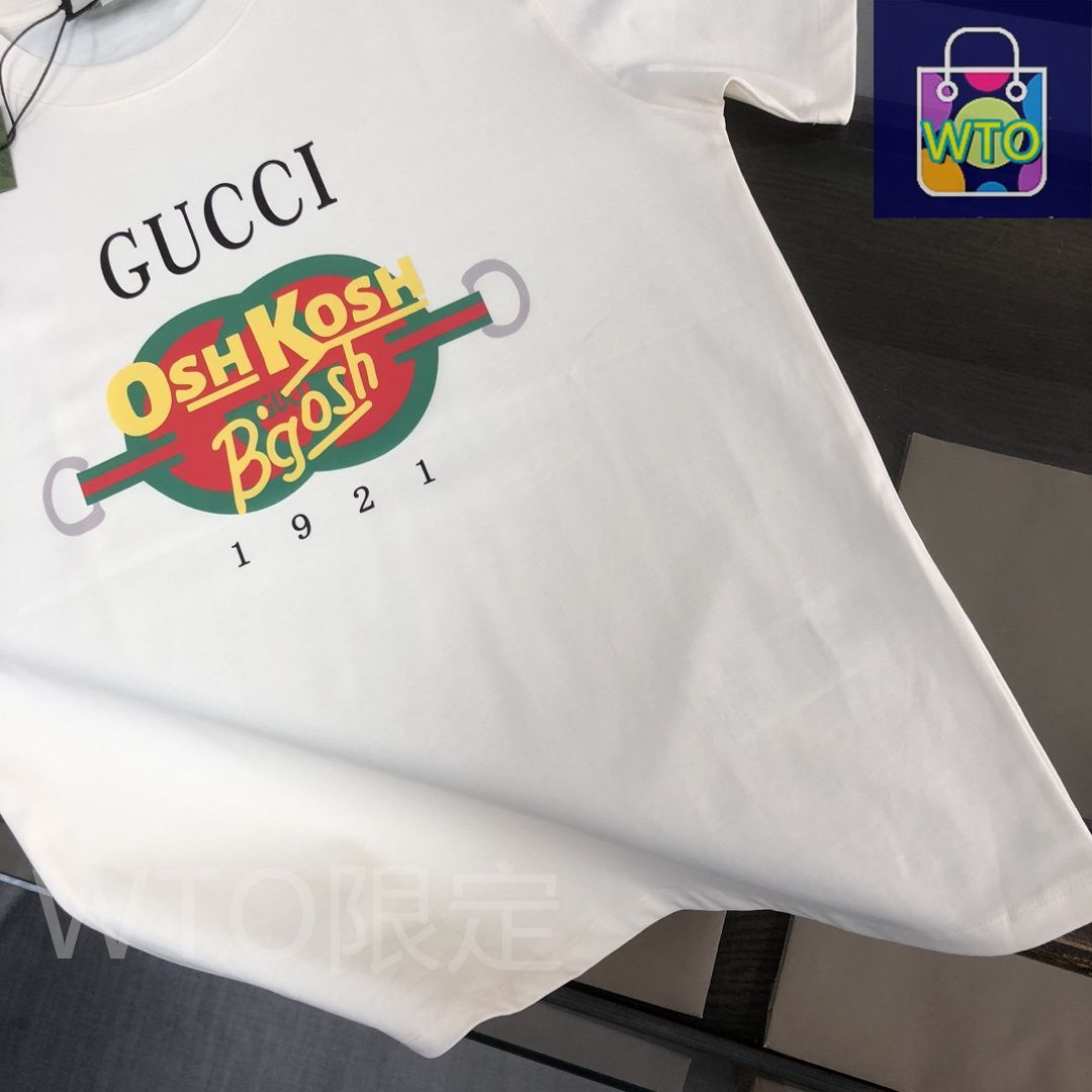 期間限定価格　6/1まで　新品未使用　GUCCITシャツ GUCCI(グッチ) / Striped Logo T-shirt/8/600002 XJCC8/RED