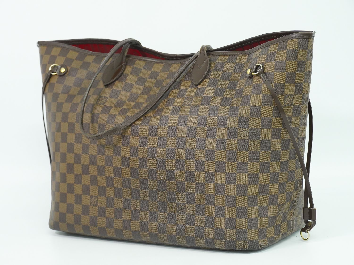 美品 ルイ ヴィトン ダミエ ネヴァーフルGM エベヌ N51106 トート  