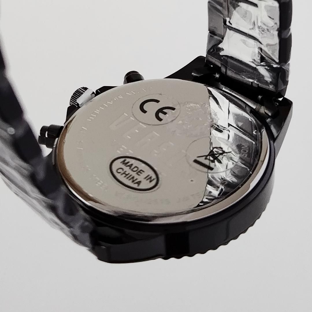 光沢ブラック新品VERSUS VERSACEメンズ腕時計モダン美しいかっこいい 