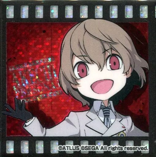 【】バッジ・ピンズ(キャラクター) 明智吾郎 「セガコラボカフェ ペルソナQ2 ニューシネマ ラビリンス スクエアホロ缶バッジC」