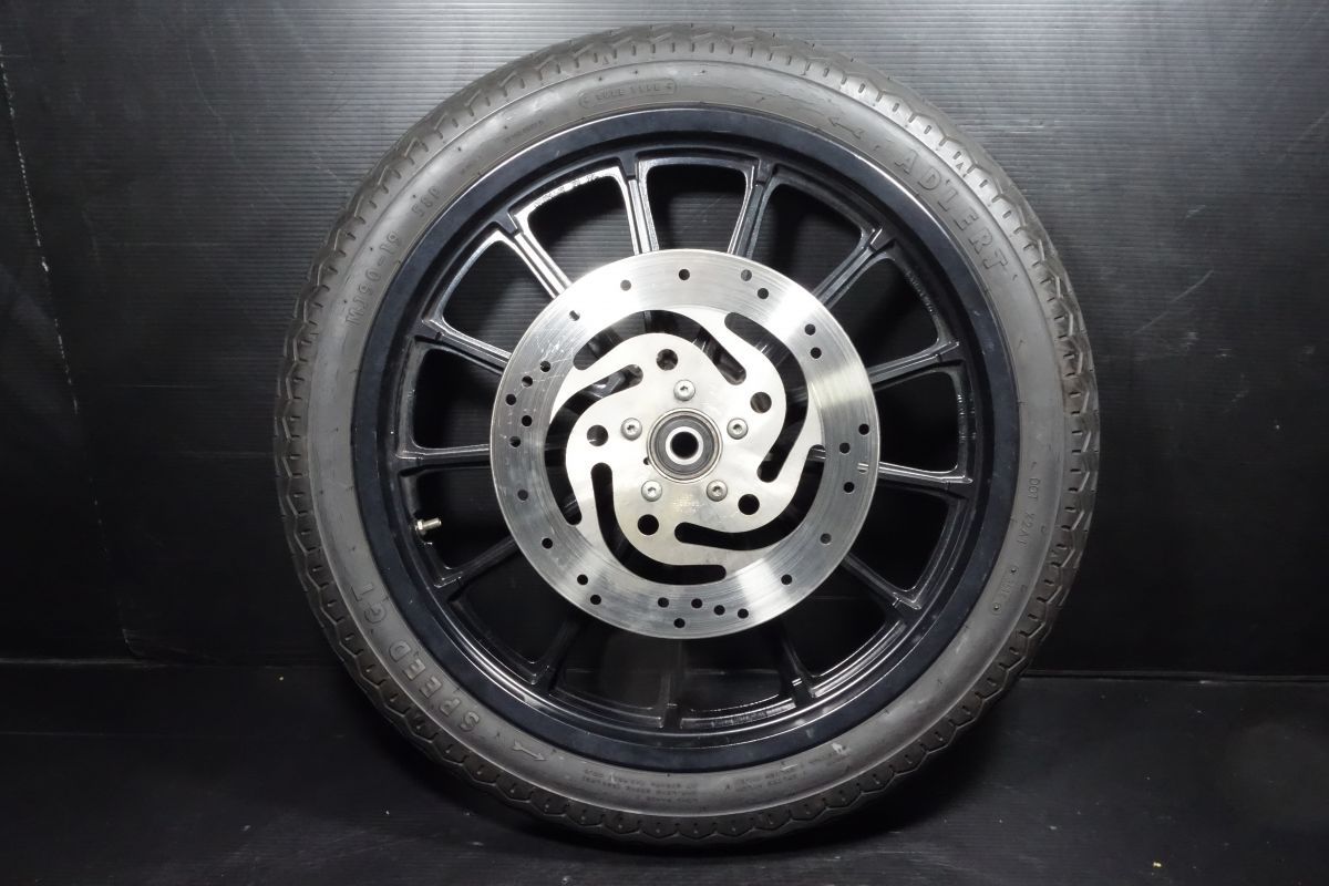 13 フロントキャストホイール ブレーキディスクローター ハーレー 純正 残4.6mm 19インチ 19×2.15 スポーツスター ソフテイル R20250303