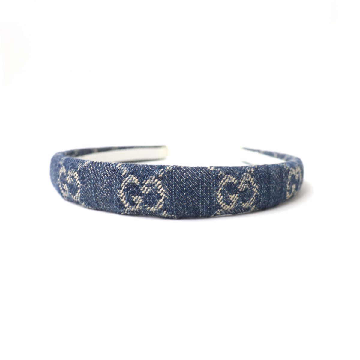 ◇グッチ◇652835/3HAAH/デニム/エコ/ウォッシュド/カチューシャ GUCCI 新品 グッチ 652835 3HAAH エコ ウォッシュドデニム ヘア