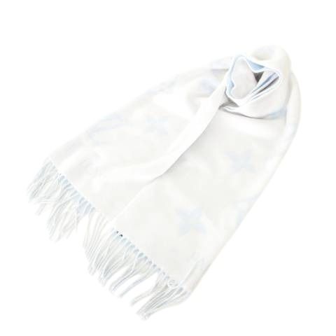 ルイヴィトン LOUIS VUITTON M90896 レイキャビック グラディエント マフラー イタリア製 白 ホワイト