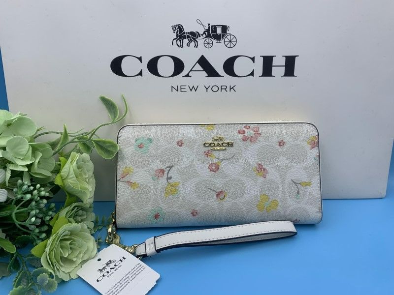 COACH コーチ 財布 長財布 レディース 花柄 プレゼント シグネチャー 