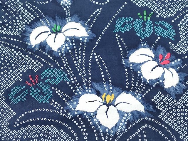 平和屋本店□浴衣 まとめて 3点 花柄 SEIKO MATSUDA など 着用