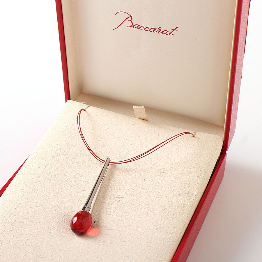 MNI25010 美品 Baccarat バカラ ペンダント ネックレス タンシオン 