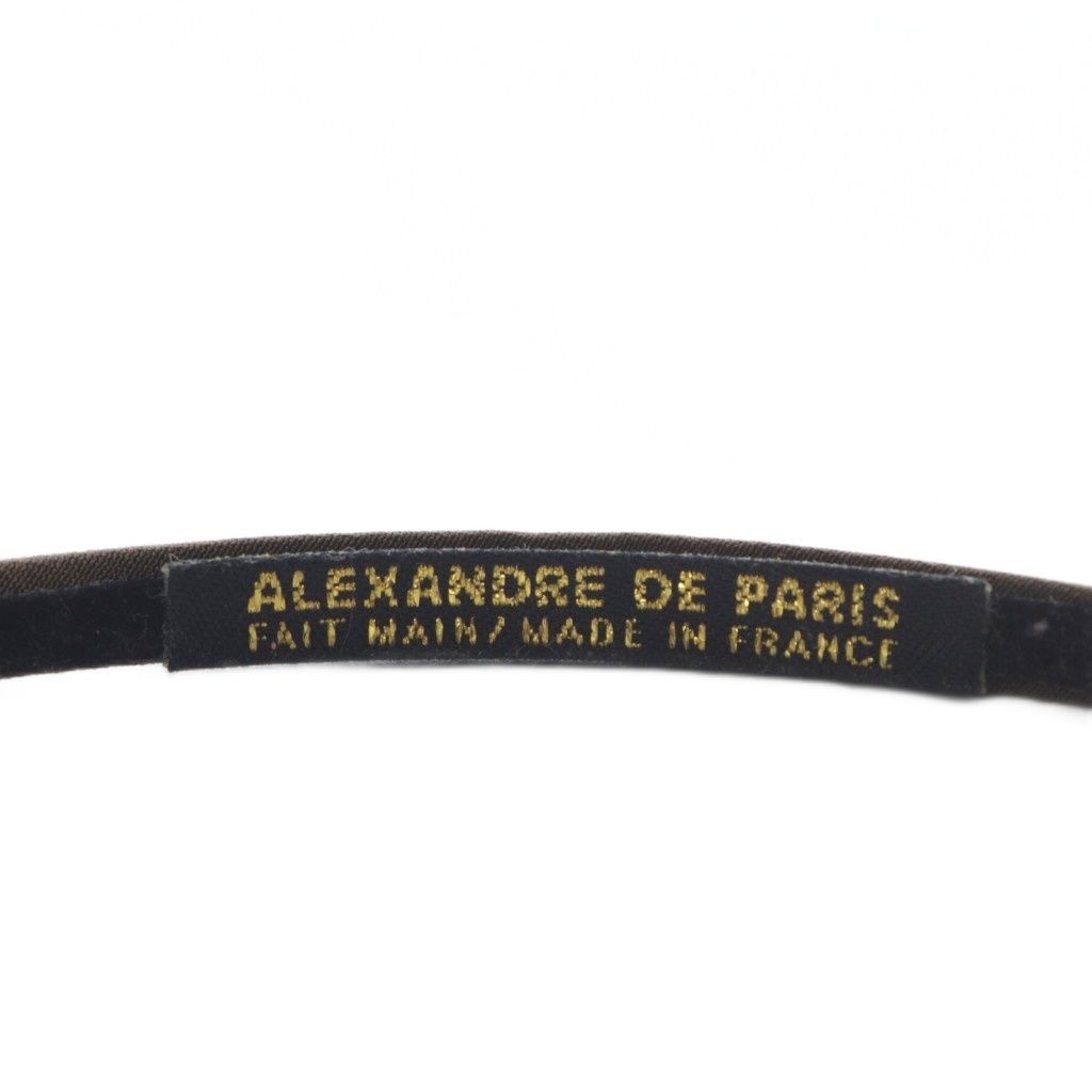 ALEXANDRE DE PARIS ブラウン ヘアバンド ALEXANDRE DE PARIS ヘアバンド ブラウン・レッド 楽天市場