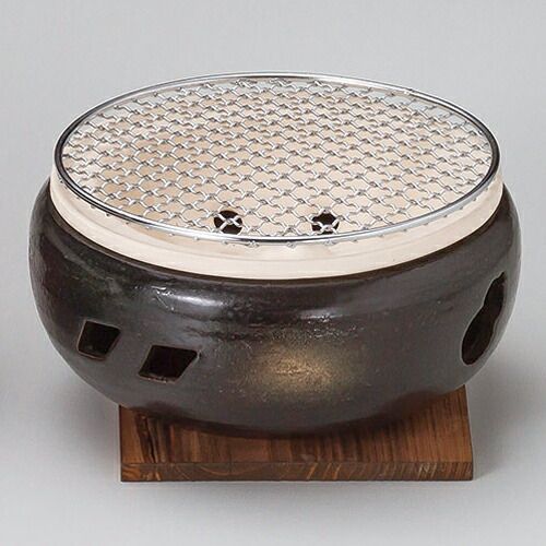 和食器 ス416 078 伊勢コンロ丸7号 金網 敷板付