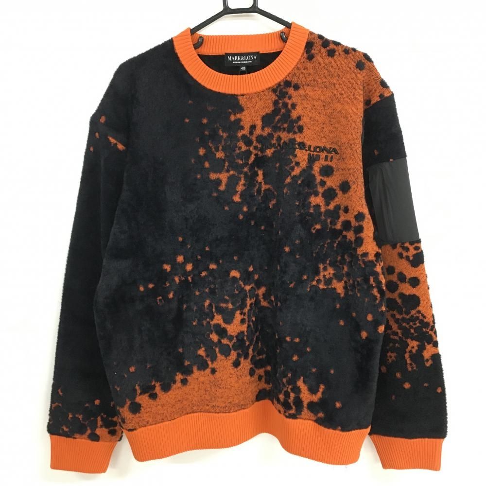 マークアンドロナ 迷彩スカル 薄手ニット セーター 長袖 メンズ M MARK