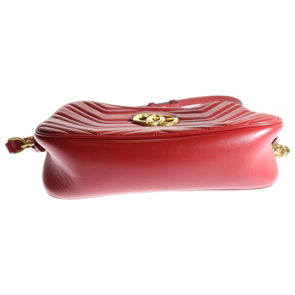 GUCCI (グッチ) GGマーモント キルティング チェーン ショルダー