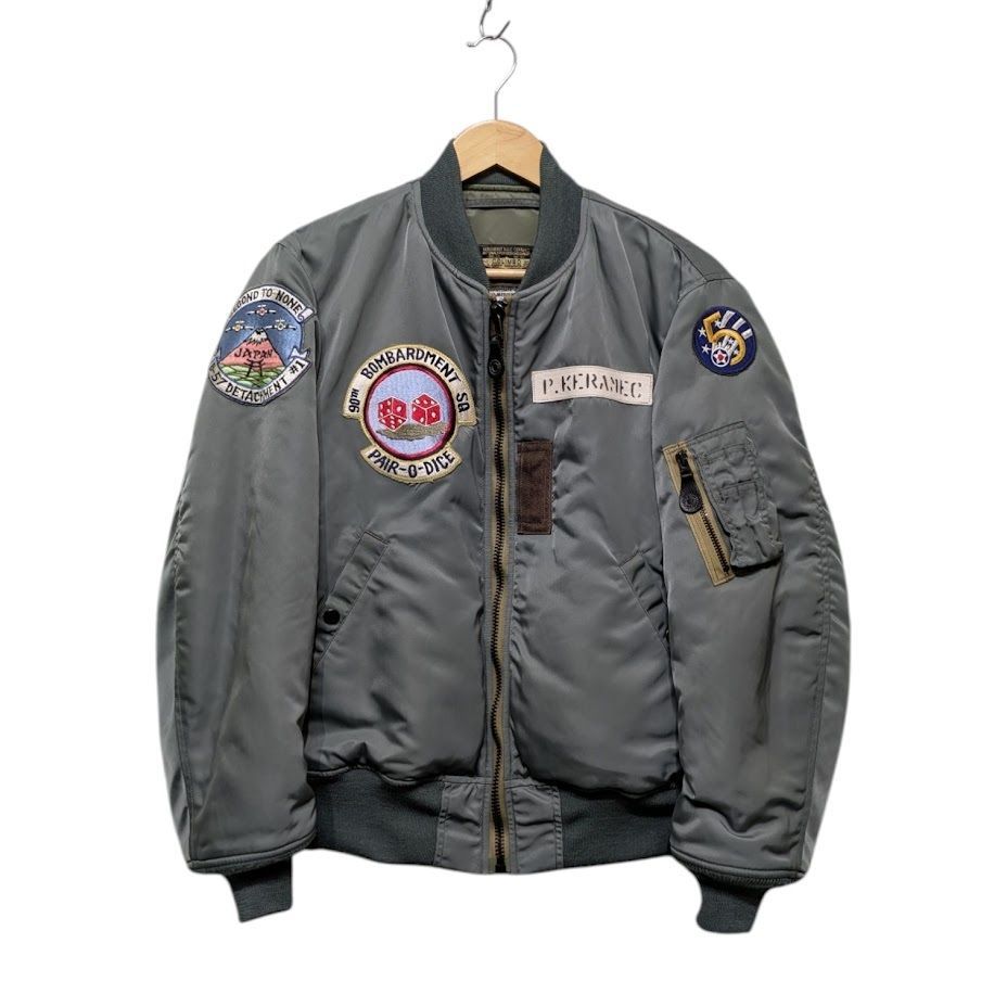 【古着】 AIR FORCE MA-1 フライトジャケット オリーブグリーン 80s~90s ALPHA MA-1 Flight Jacket 