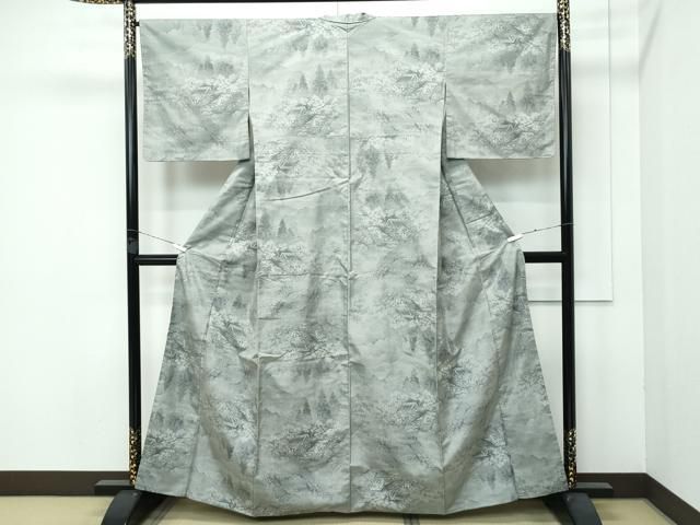 平和屋着物 上 都喜ヱ門 本場大島紬 9マルキ 総絣 風景文 藤絹織物謹製 ♥ CZAA3733s5