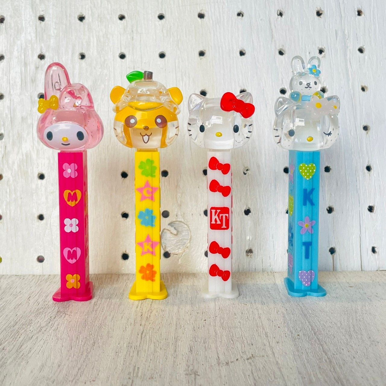 日本限定！！サンリオ クリア PEZ 4p-シルクスクリーンプリント