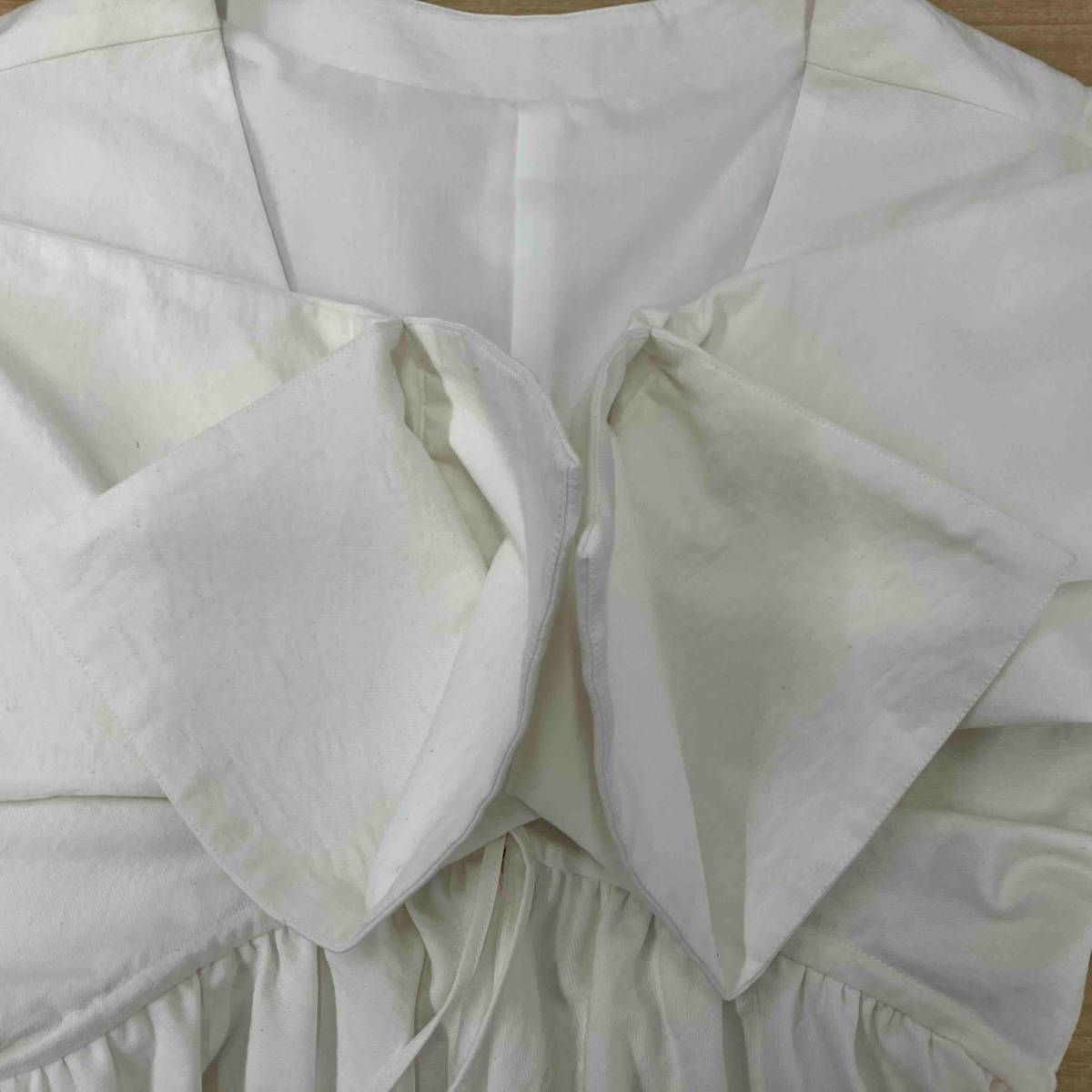 CLANE 2WAY FRILL BOLERO WHITE クラネ 2ウェイ フリル ボレロ ホワイト 長袖ブラウス コットン 14103-0612  サイズ1 - メルカリ