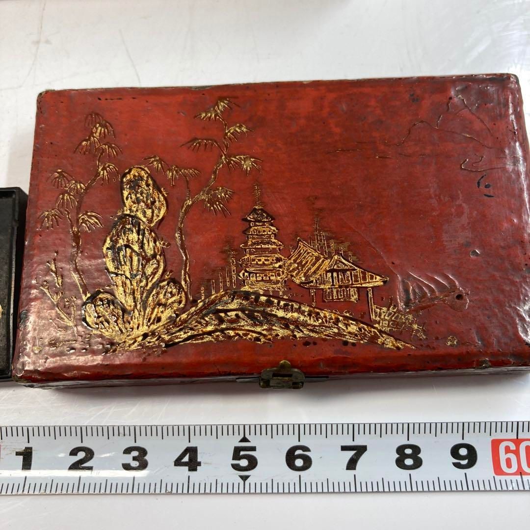 中国明時代 小書通貝硯 墨セット 木 48g 東Y6-0315 トヒカ