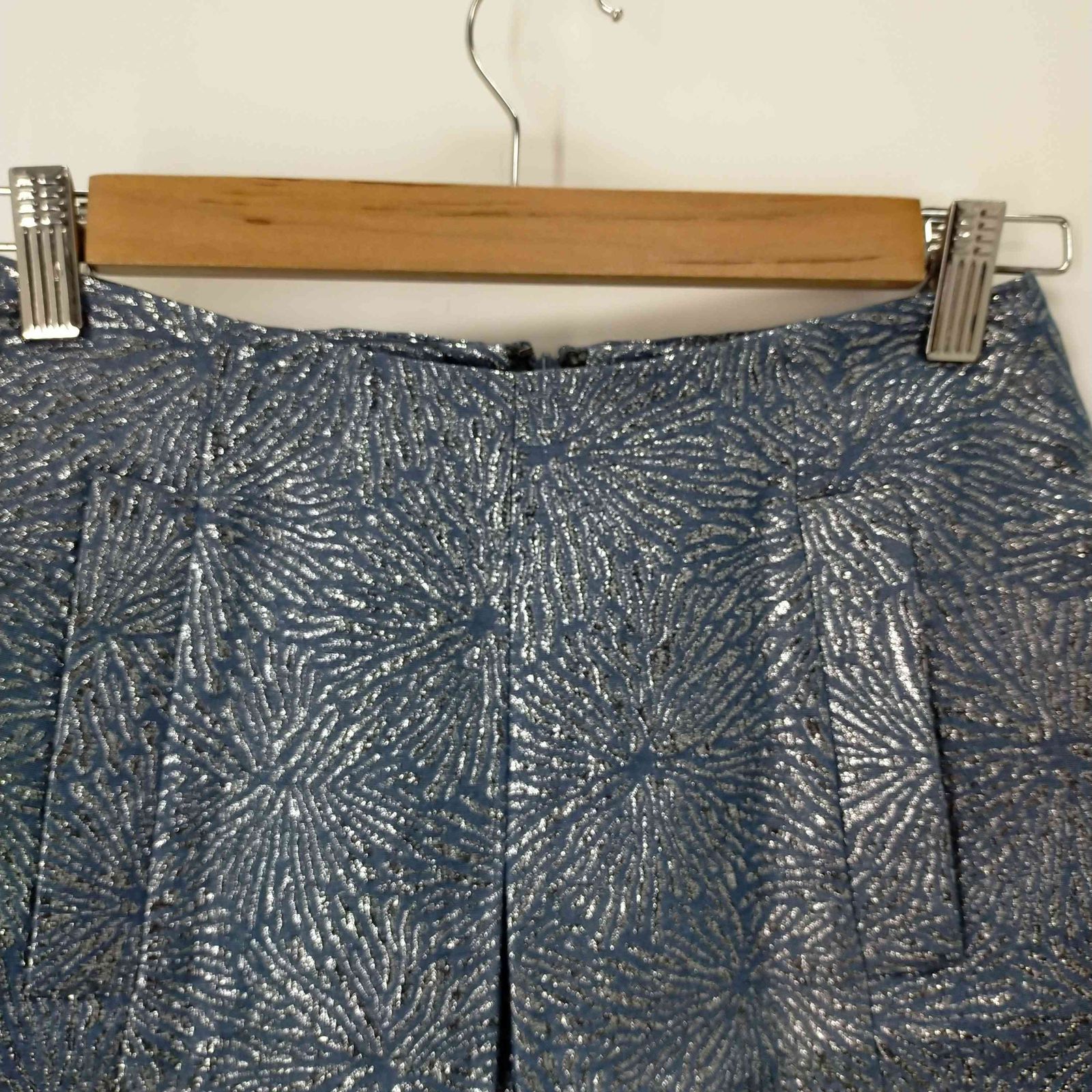 ヴァネッサセワード VANESSA SEWARD ラメ総柄 センタープリーツ ミニ  