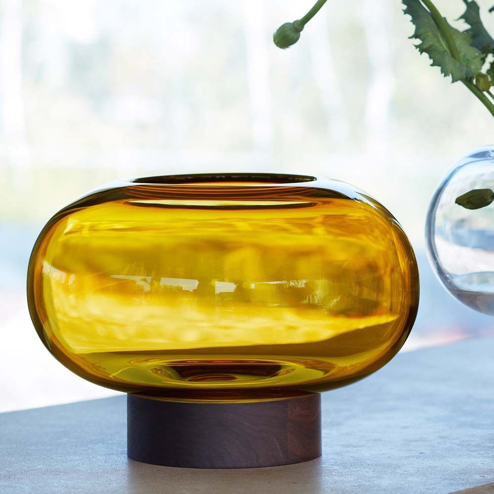 LSA OBLATE オブレート Vase G1718-19-835 アンバー H19.5cm LOB13 エルエスエー フラワーベース 花器 花瓶 NEXPOTALLINN_EU