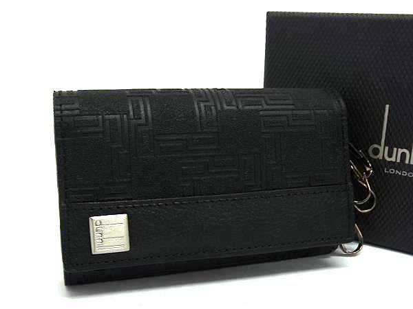 dunhill ダンヒル ディーエイト PVC 6連 キーケース 鍵入れ ブラック系 FP4694