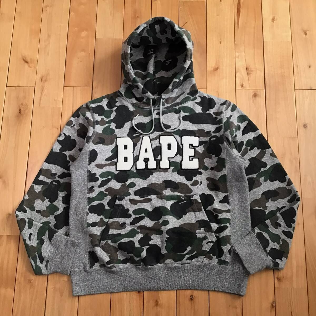 メンズ AAP AAPE グレー迷彩 M パーカー