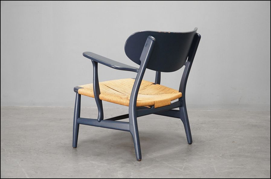 ヴィンテージ希少】 ハンス J ウェグナー CH22 ラウンジチェア カール・ハンセン Carl Hansen & Sn レザークッション付  ant385 - メルカリ