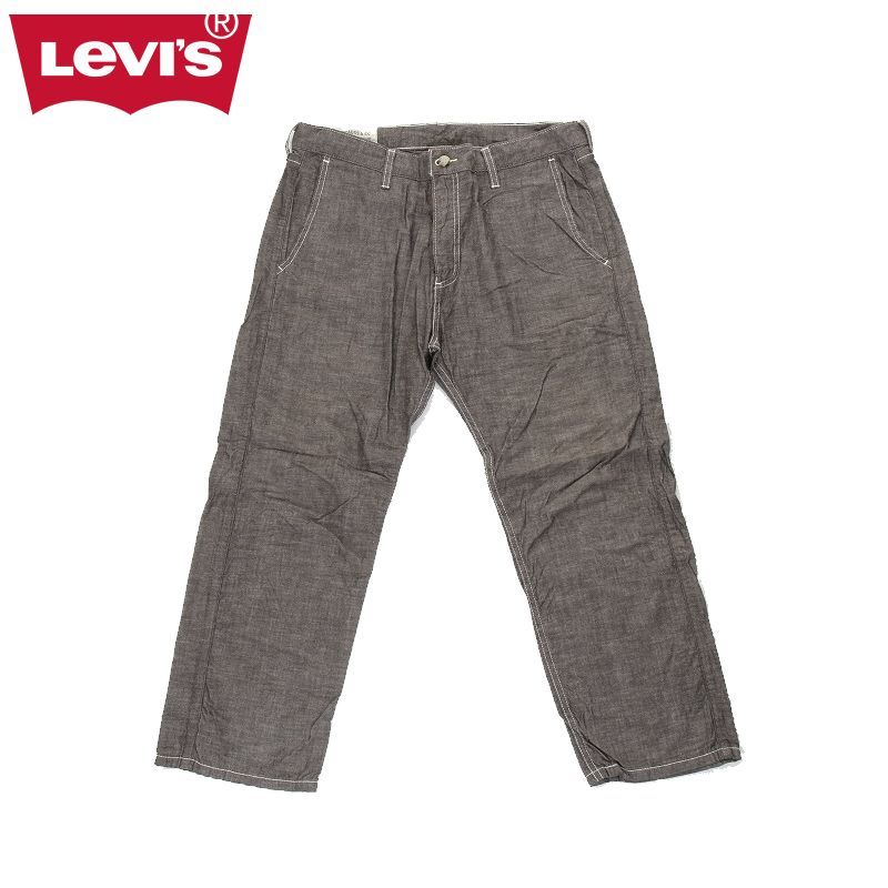 USED Levi's 19309-0002 CROPPED PANTS リーバイス クロップドパンツ  七分丈 メンズ ボトムス クロップド 作業 Levi's ユーズド クロップドパンツ ボトムス メンズ ゆったり 七分丈 カジュアル シンプル 
