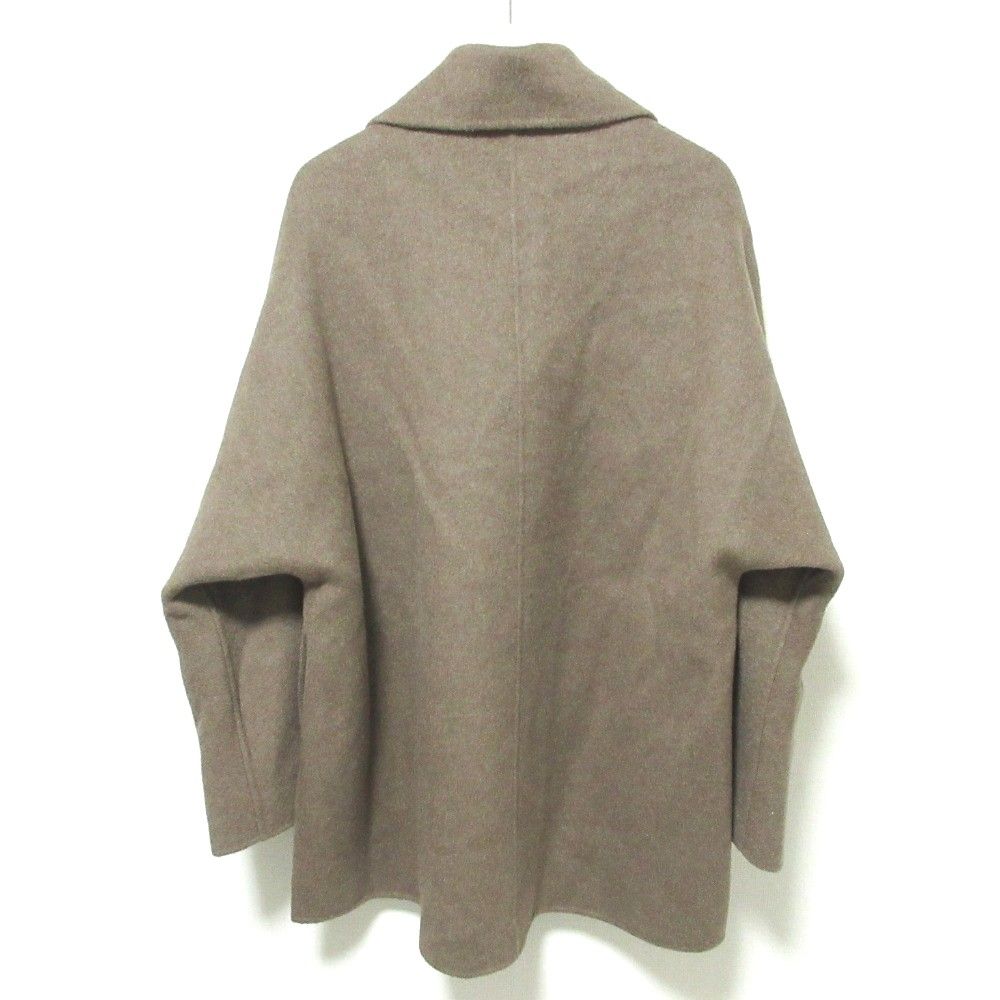 NOBLE《追加》キャメルミックスリバージップコート ホワイトA 38サイズ