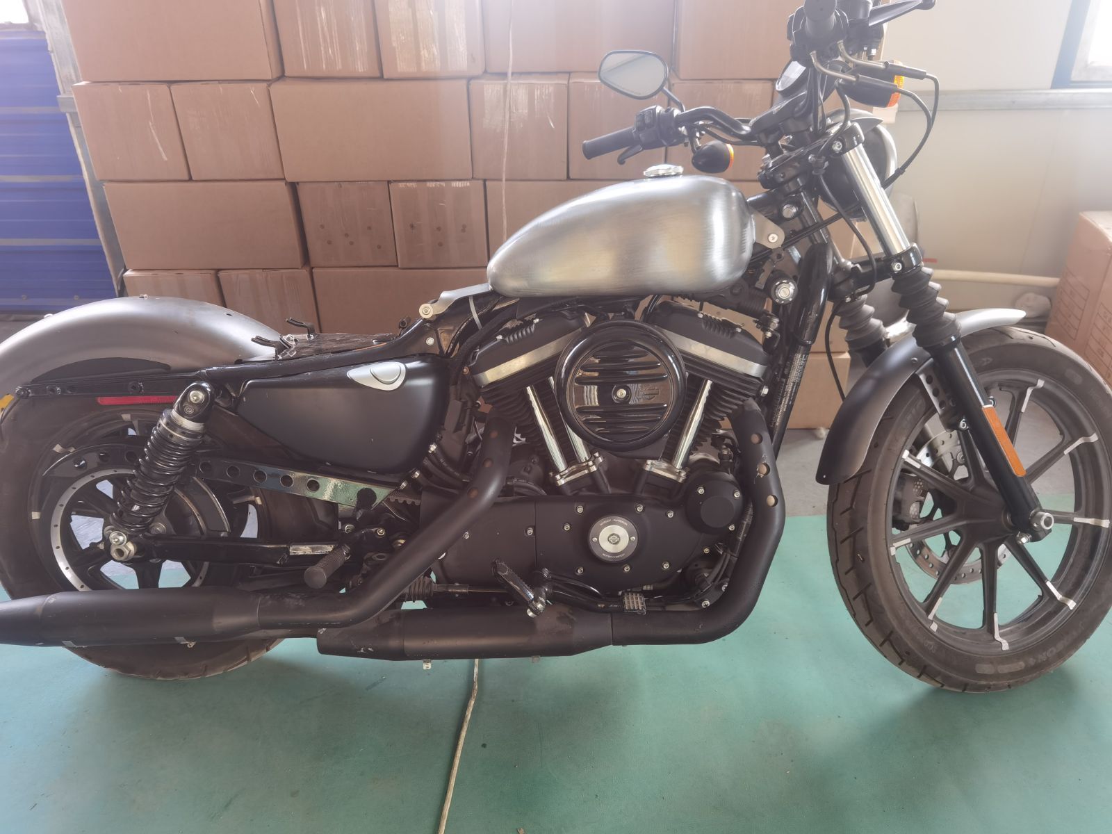 在庫１点　T-153FI　10L 2004-2022年用  SPORTSTER　バナナタンク　XL１２００　883N　X48　ボルトオン　タンク製作工房