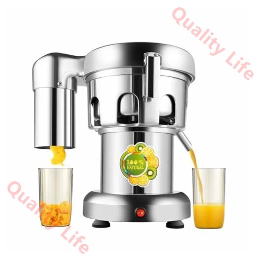 スロージューサー 低速 ジューサー 高い搾汁率 搾りカス分離 凍ったフルーツも砕ける ジュース コールドプレスジューサー スムージー フレッシュジュース ミキサー110V ヘビーデューティ遠心ジューサー電気ステンレス鋼全体