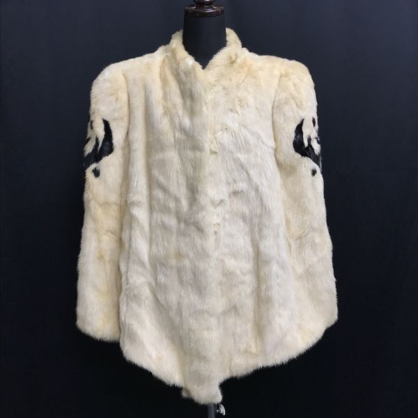 SAGA MINK サガミンク 毛皮 スカラップ ケープ ポンチョ SAGA MINK