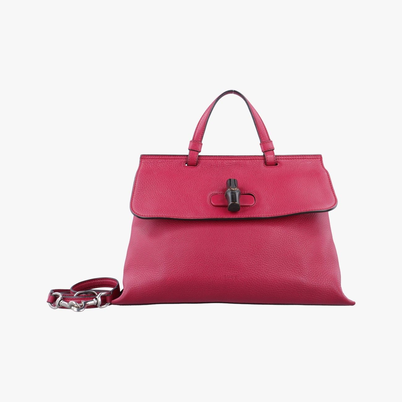 グッチGucciバンブーデイリー レッド レザー 392013 B018442084