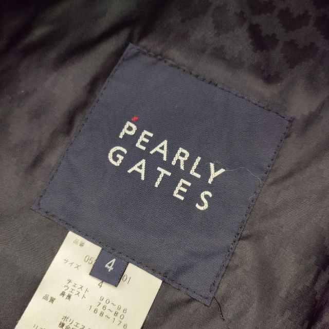 パーリーゲイツ フルジッパージャケットサイズ4 PEARLY GATES ネイビー フルジップジャケット サイズ4 ヒ*チ様