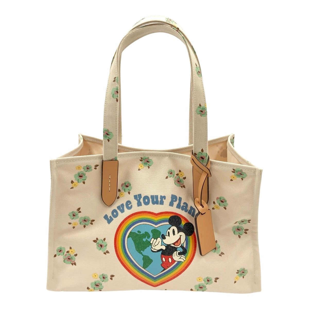 〇〇COACH コーチ Disney コラボ フローラル アンド ミッキーマウス 