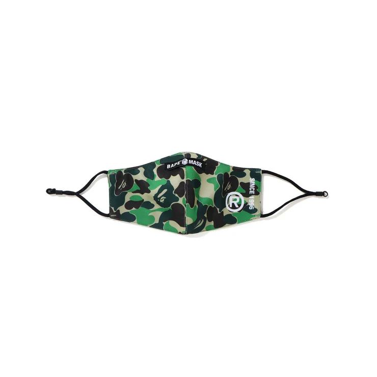 OS A BATHING APE アベイシングエイプ ABC グリーンカモ マスク