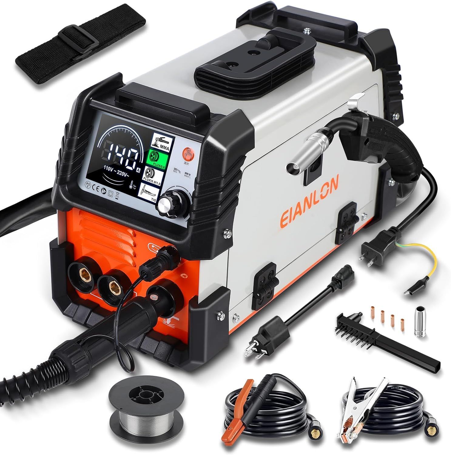 半自動溶接機140A 100V&frasl;200V兼用 1台3役 ノンガスMIG·被覆アーク·LIFT