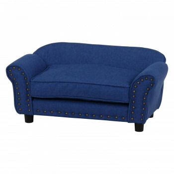 不二貿易 C D 45232 ペットソファ チェスターフィールド風 BL ペット用品