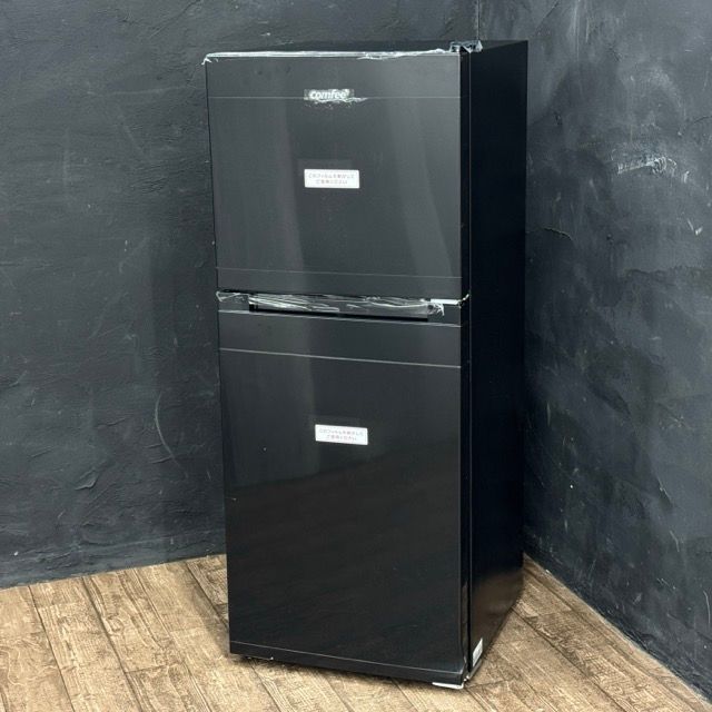 comfee ノンフロン冷凍冷蔵庫 2ドア ブラック 送料無料 ノンフロン冷凍