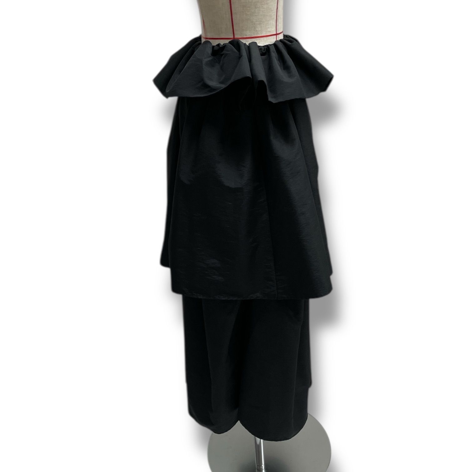 【新品タグ付き】AMOMMA アモマ ボリュームアップフレアスカート　ブラック黒 AMOMMA アモマ VOLUME UP FLARE SKIRT ボリュームアップフレアスカート