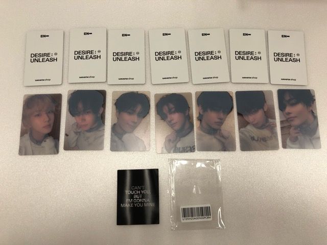 ENHYPEN DESIRE Weverseglobal 特典トレカ　コンプ×5 ENHYPEN DESIRE Weverseglobal 特典トレカ コンプ【E0708-008