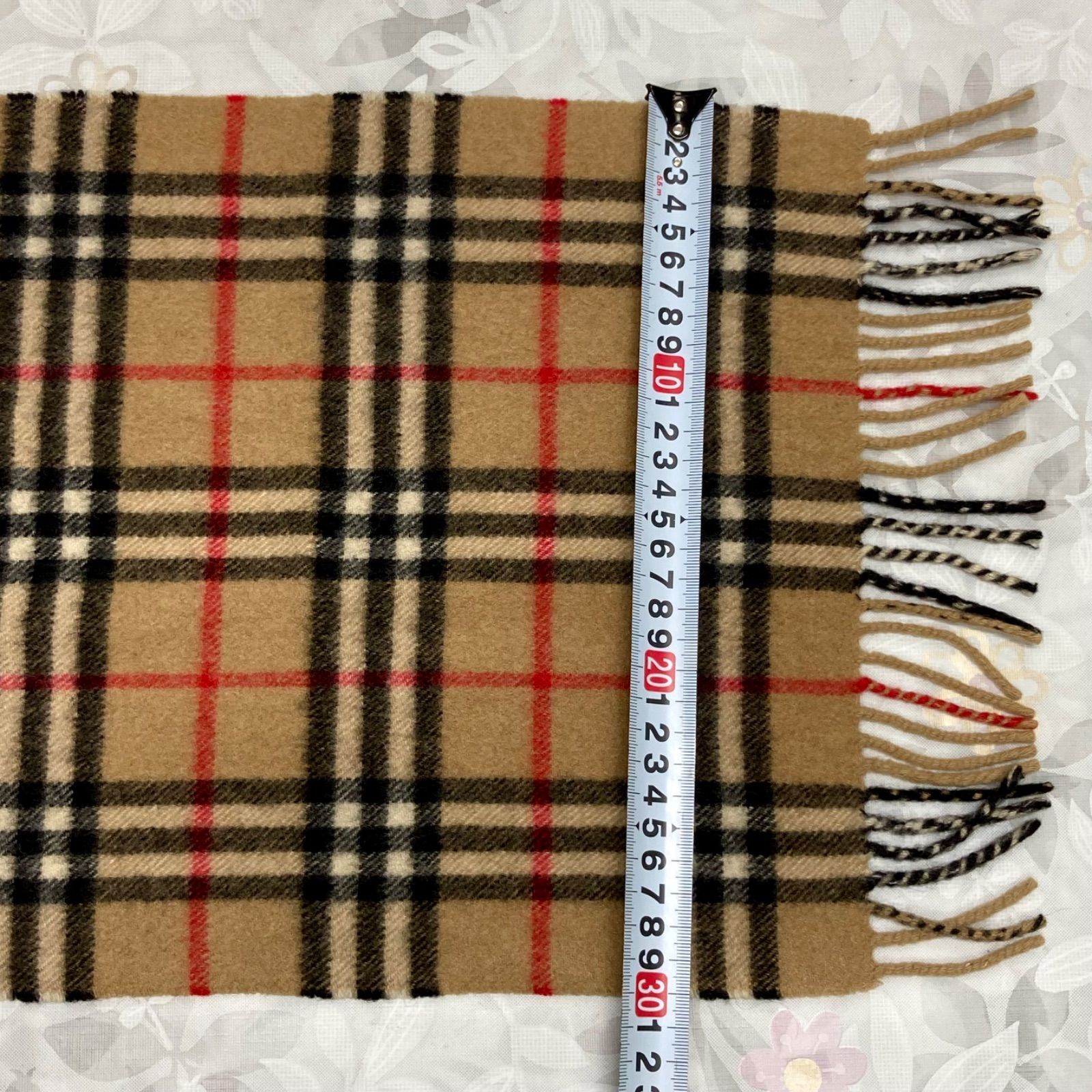 Burberrys バーバリー 定番 チェックマフラー カシミヤ100% CASHMERE