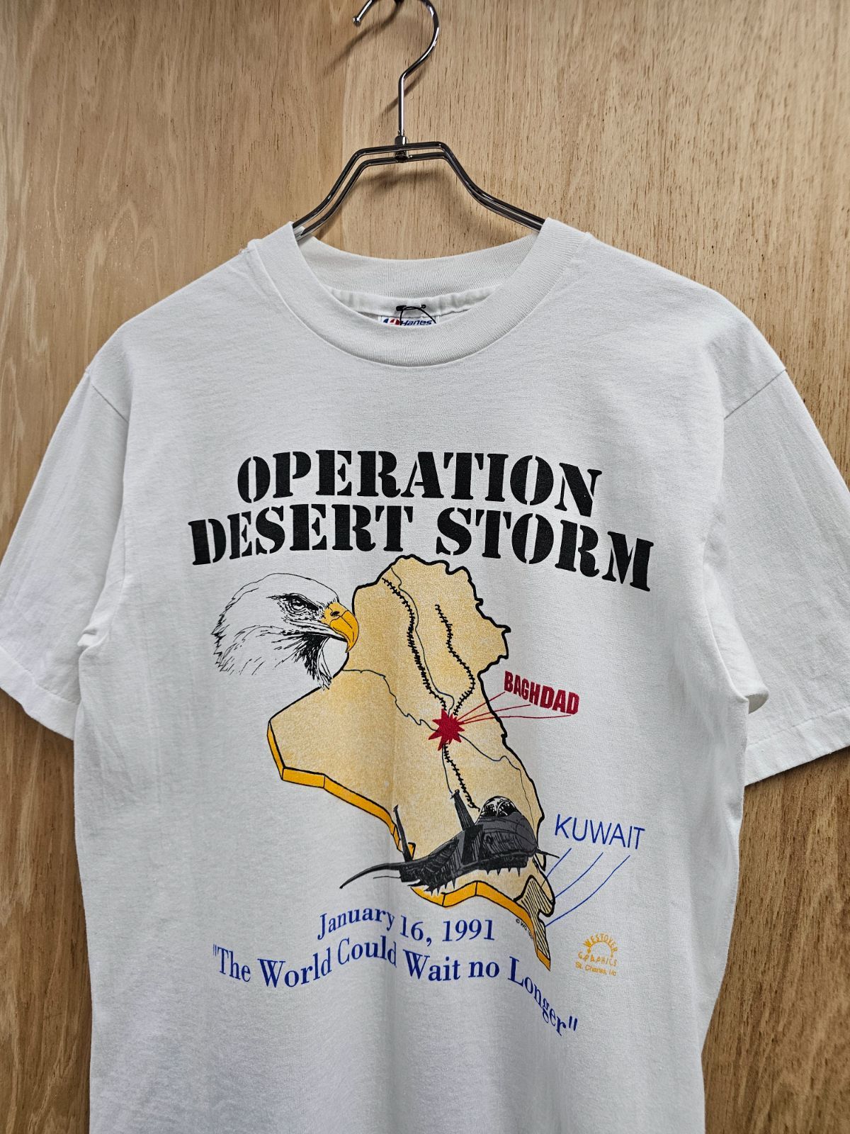 US古着】90s Hans Operation Desert Storm T-Shirt | 90年代タグ 