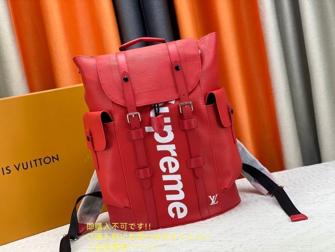 【正規店購入】Supreme Louis Vuitton クリストファー Supreme x Louis Vuitton Christopher Backpack | Pre Owned