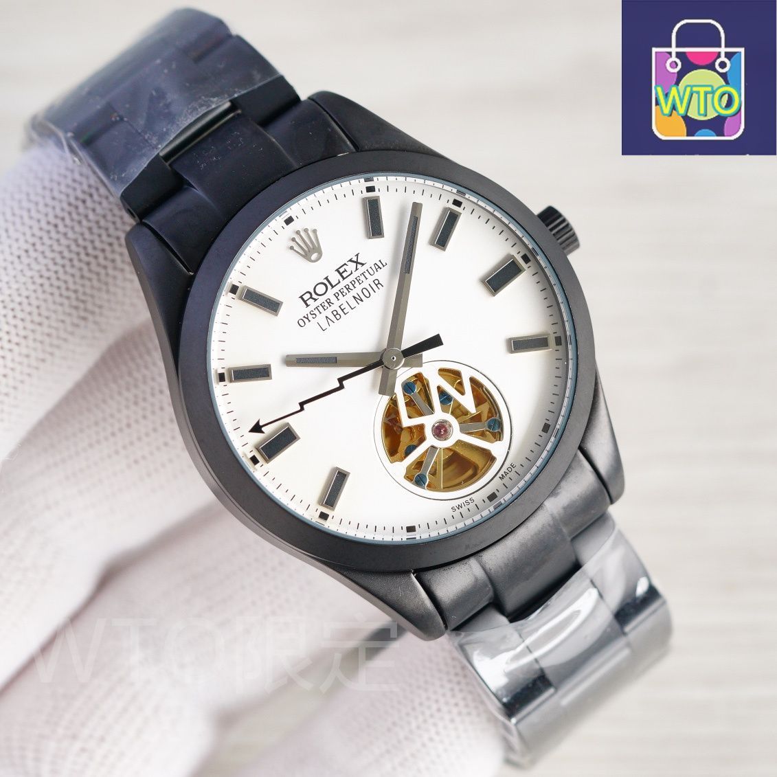 歴史的挑戦 ロレックス カスタム トゥールビヨン｜レーベル?ノワール改修｜伝統機芯×未来技術｜ ｜ ♥-WTO輸入2