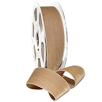 Morex Ribbon 01240/10-597 ナイロンバロール ベルベットリボン、アース、1 1/2インチ x 11ヤード
