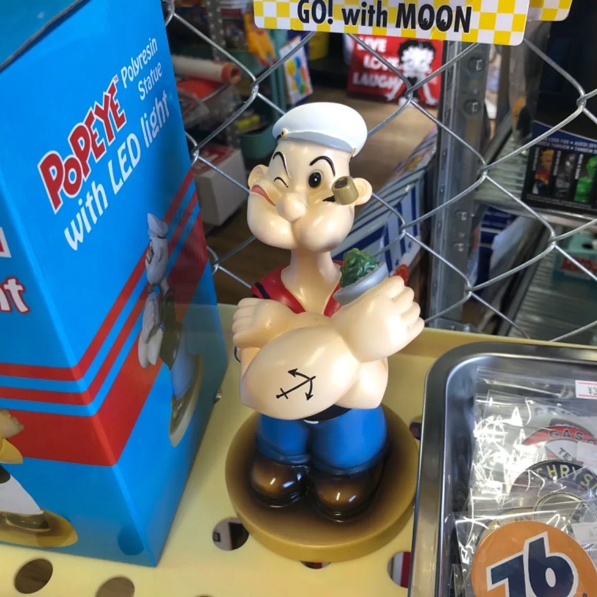 POPEYE】 STATUE w/LED LIGHT ポパイ アメリカン雑貨 - メルカリ