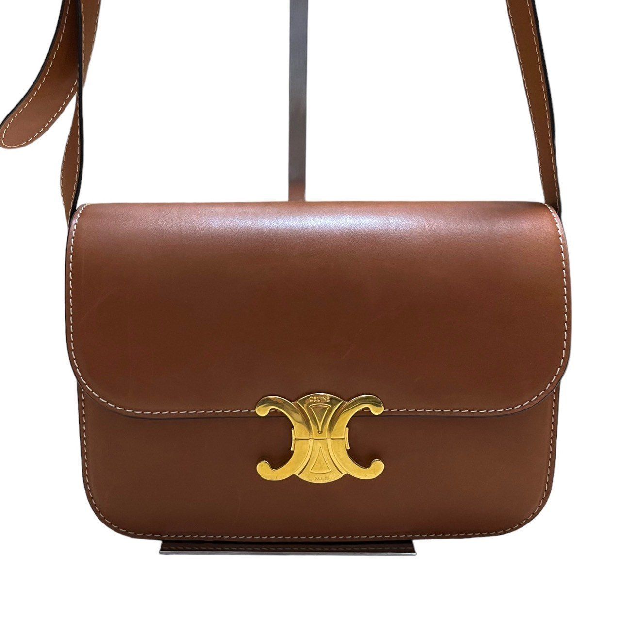 【CELINE】セリーヌ Triomphe クラシックバッグ 楽天市場】CELINE セリーヌ CLASSIQUE TRIOMPHE Shoulder Bag