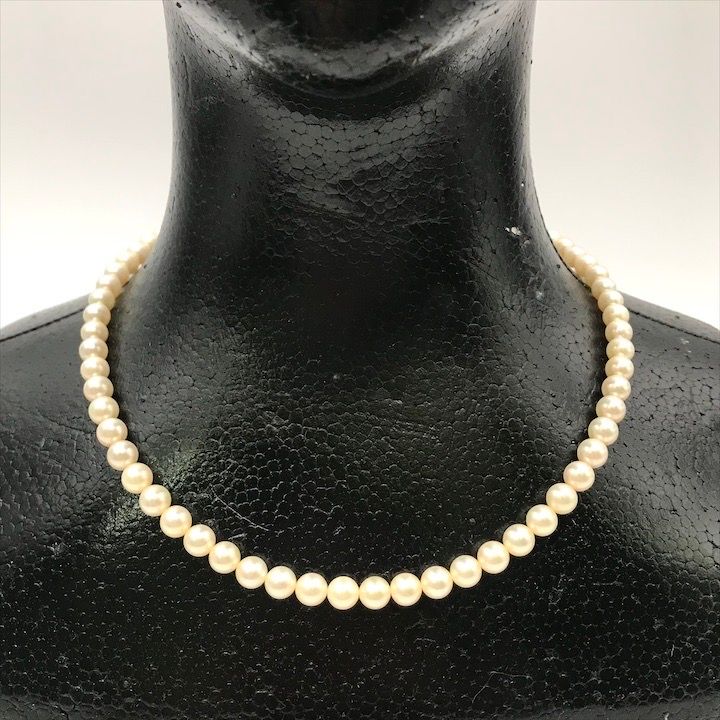 未使用あこや真珠ネックレスパールSILVER刻印